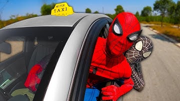 Spiderman is Taxi Driver | Venom is passenger and Deadpool