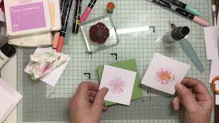 Simple techniques using one stamp 2 different ways for your cardmaking