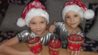 Рождественский подарок своими руками коробочки из фетра с именной игрушкой  поделки из фетра