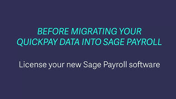 Quickpay to Sage Payroll migration - Preparation task 6