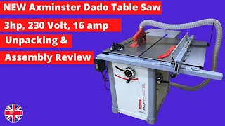 Aminster Tools Dado Table Saw Unboxing And Assembly