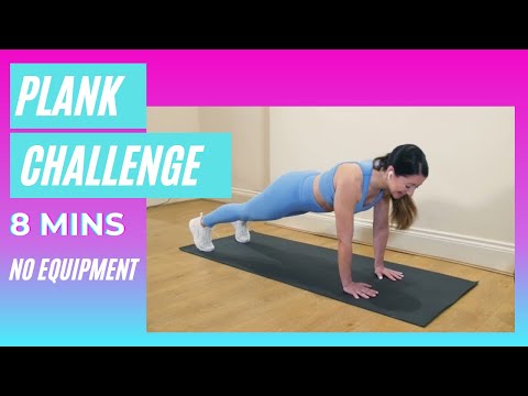 8 MIN PLANK CHALLENGE - at home / no equipment - Hazel Ashleen Fitness