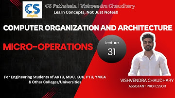 COA | Unit-3 | Lecture-31 | Micro-Operations | AKTU B.Tech Computer Science