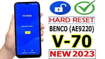 Benco V70 (Ae9220) Hard Reset | New Trick 2023 | Benco V70 Remove Pin Pattern Password Without Pc