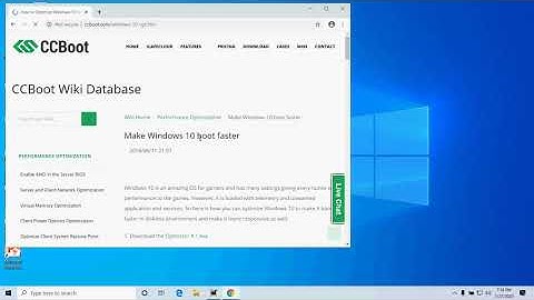 Windows 10 Optimization using CCboot windows 10 Optimizer.(how to optimize) Part 1