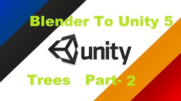 Blender to Unity 5 : 2- Trees For unity 5 part-b creating leafs and painting trees inside unity 5