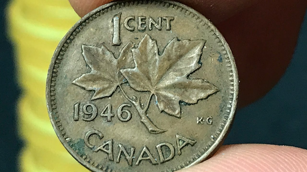 1946 Canada 1 Cent Coin Values Information Mintage History And 