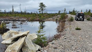 Roadhouse Tower Road, Timiskaming off-road to the best scenic lookout