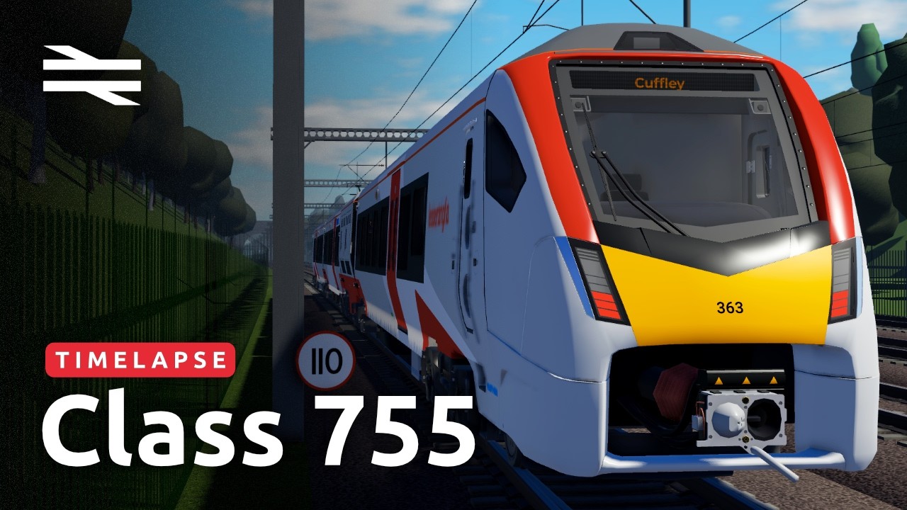 Driving the Class 755 on the Cuffley Loop! - Roblox British Railway V1.3.4