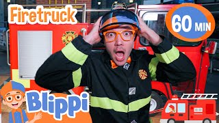 blippi learns to be a firefighter blippi educational videos for kids