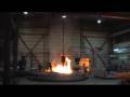 Hrterei hqm  fire and flames 850c hot gaerwheel quenching in oil no disaster or accident