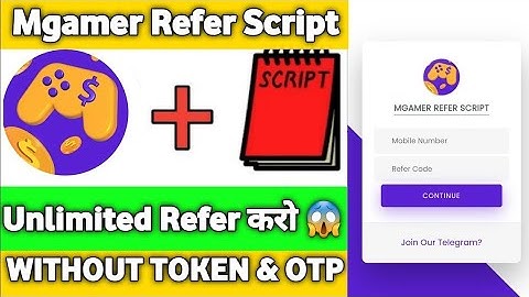Mgamer App Refer Script | Mgamer Unlimited Coin Adder Script | Mgamer Script