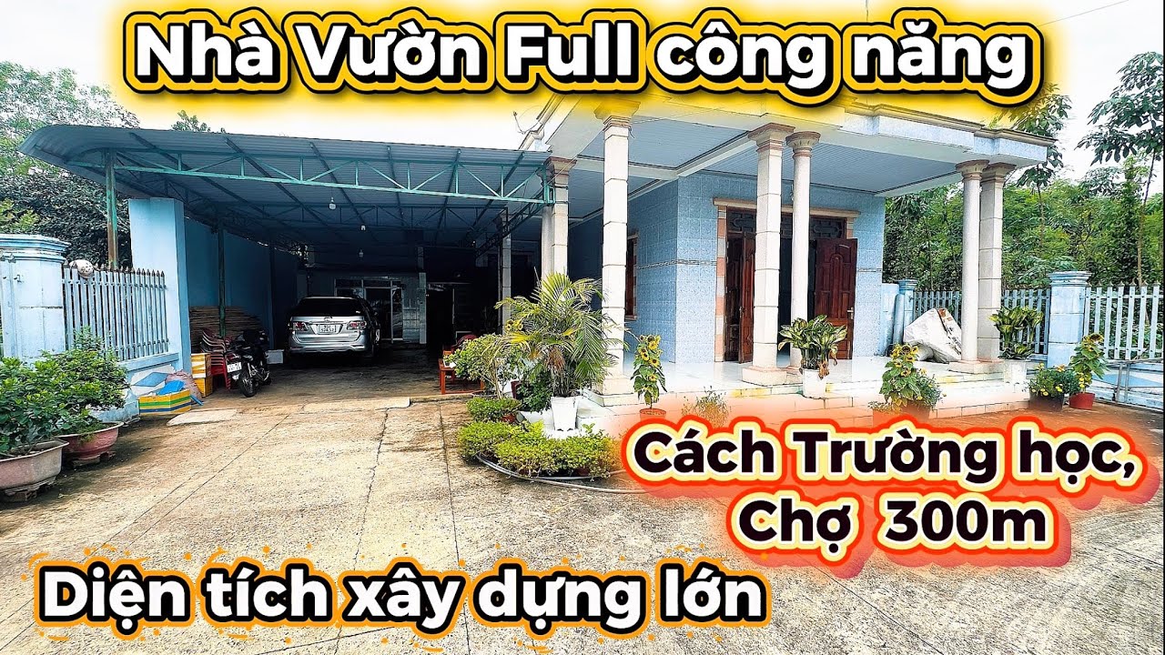 Vị Trí Vàng! Nhà Vườn Full Công Năng – 16m Mặt Tiền – Cách chợ, Trường 300m , dân cư đông