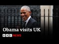 Former us president obama arrives at downing street for private meeting  bbc news