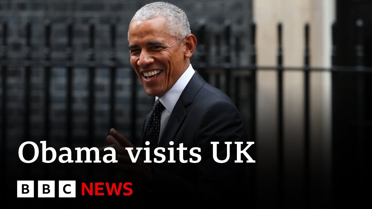 Former US president Obama arrives at Downing Street for private meeting | BBC News