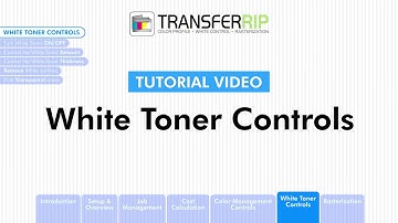 TransferRIP Part 6 #1   Introduction - White Channel Controls