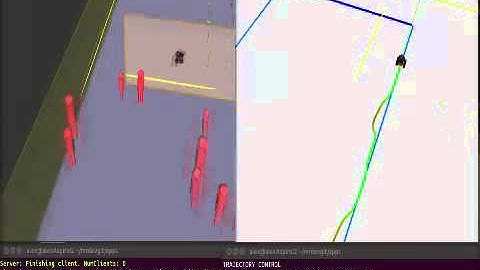 Reactive control and trajectory control in simulation