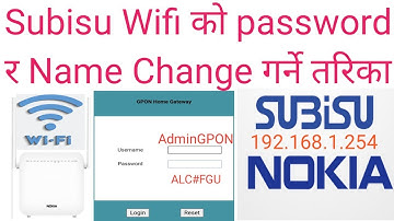 How to change Subisu wifi password name and hide |Subisu Wifiको password change,Name,Hideगर्नेतरिका
