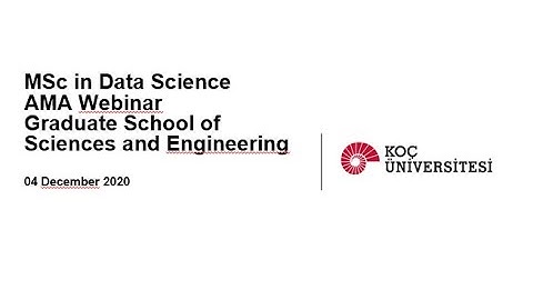 MSc Data Science "Ask me Anything" AMA Webinar