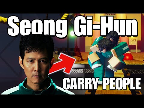 I Carried Players In JUMP ROPE As SEONG GI HUN In Roblox Squid Game INK GAME
