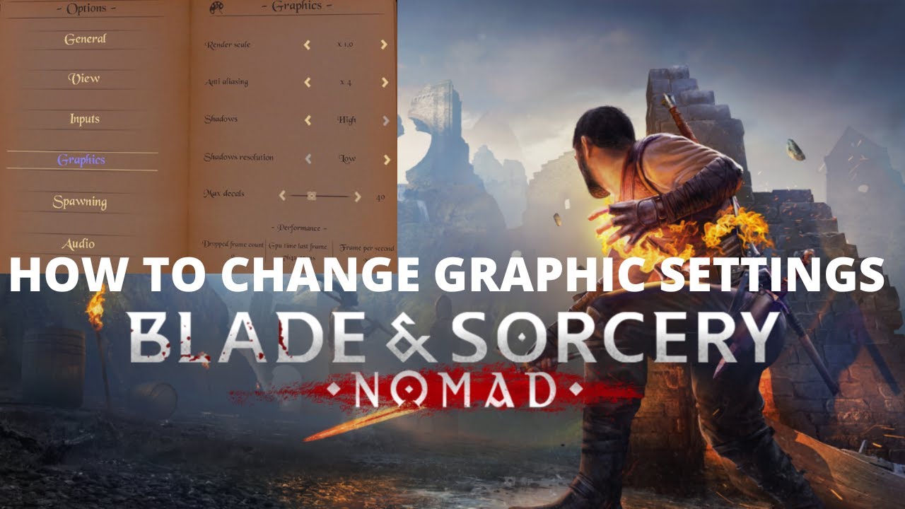 How to change graphic settings in Blade and Sorcery NOMAD YouTube