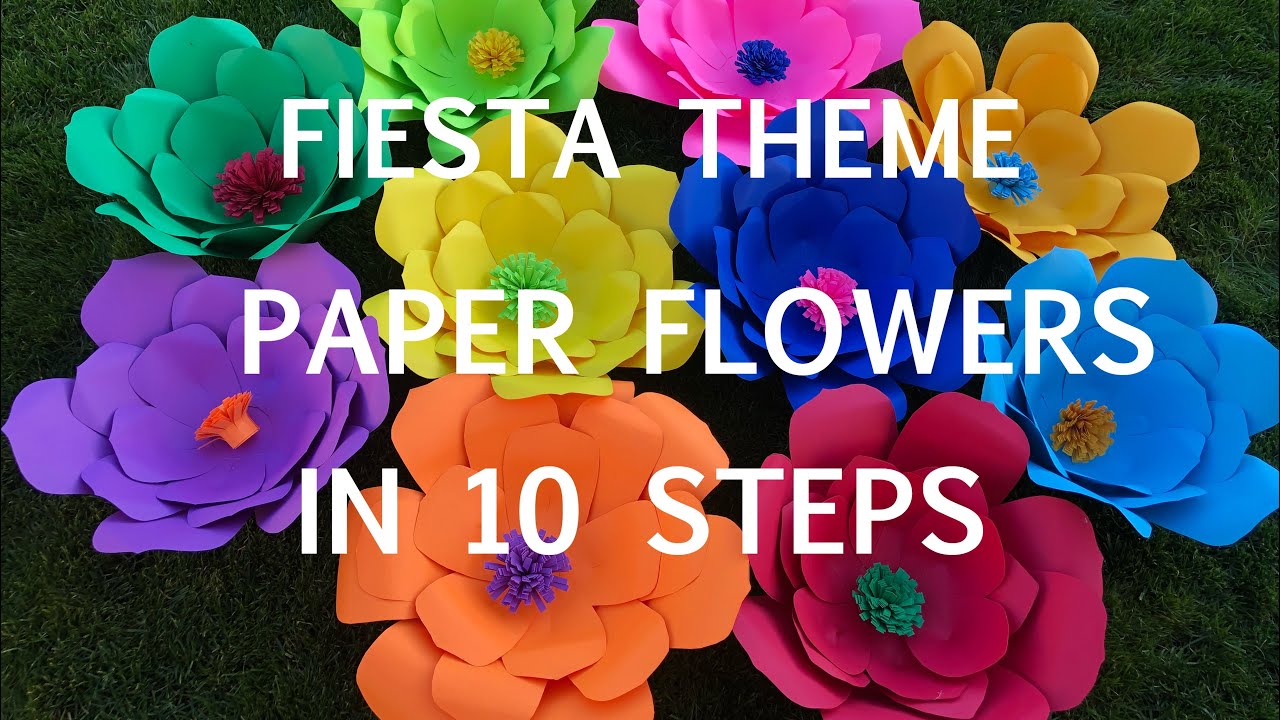 Mexican Paper Flowers - Kids Craft for Cinco De Mayo 