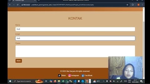 Projek Modul 10 Pemrograman Web 1 Portfolio