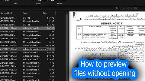 How to preview files without opening Windows II Tricks and tips folder file preview without opening