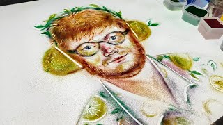 Ed Sheeran / lemon / sandart by Eva Aibaz