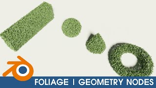 FOLIAGE in BLENDER / GEOMETRY NODES