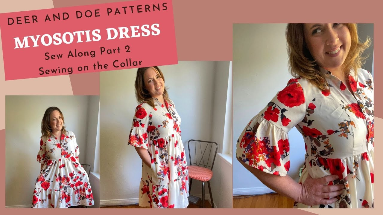 Deer and Doe Patterns Myosotis Dress Sew Along Part 2, Sewing on the