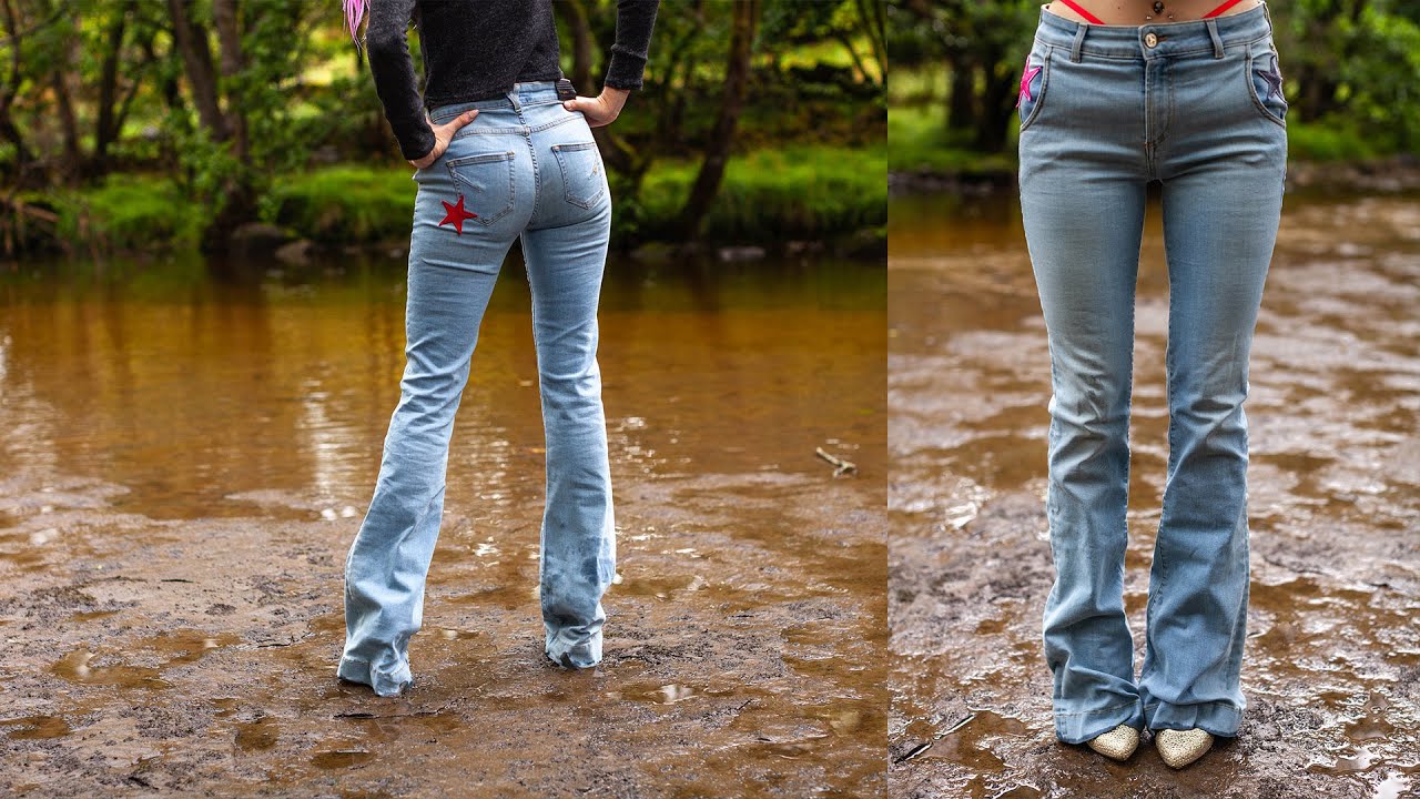 Byblos Jeans - Pantalone Donna - Flare Fit (Full video on my Patreon)