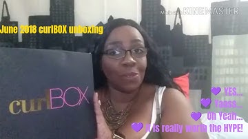 June 2018 CurlBox Unboxing