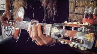 Lynyrd Skynyrd's "Four Walls of Raiford" - Played with Shot Glass Slide Guitar chords