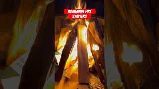 Learn How To Make Homemade Fire Starters On My Channel  #Shorts #Camping #Fire ￼