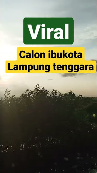 viral calon ibu kota Lampung tenggara