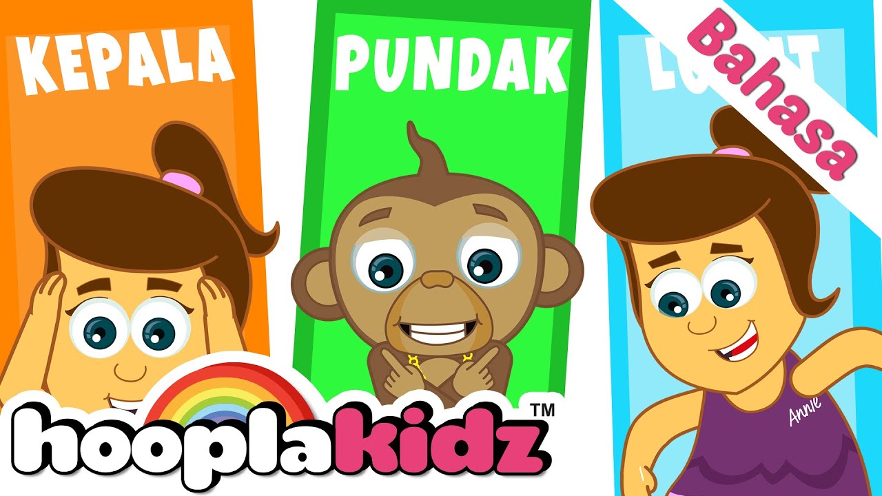 ⁣HooplaKidz Bahasa | Kepala, Pundak, Lutut dan Kaki |  Lagu Anak Anak & Lainnya