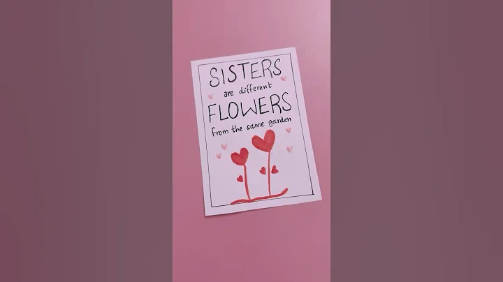 Sister’s Day Card / DIY Sister’s Day Greeting Cards / Sister’s Day Gift Ideas #shorts #sistersday