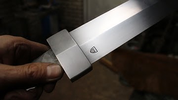 Forging a Gladius sword, part 3, forging the ferrule.