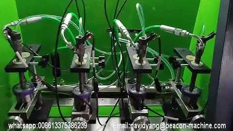 How to test 4 injector same time with common rail injector test bench 4 injector test Simultaneously
