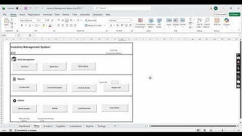 Inventory Management System | Excel Template for Stock, Reports & PDF Automation