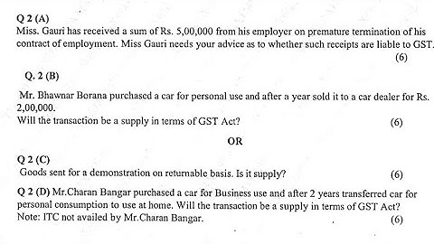 Gst Mcom  Solution| MCOM SEM2 NEP 2025|Indirect Taxation GstMcom|❤️| Paper Solution|ARKsir|TybafSem5