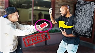 Breaking Strangers iPhone \& Giving Them iPhone 11