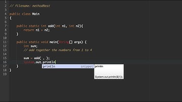 Java Methods Lesson 05) Nested Methods