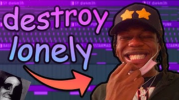 Making a HARD beat for DESTROY LONELY (FROM SCRATCH!)