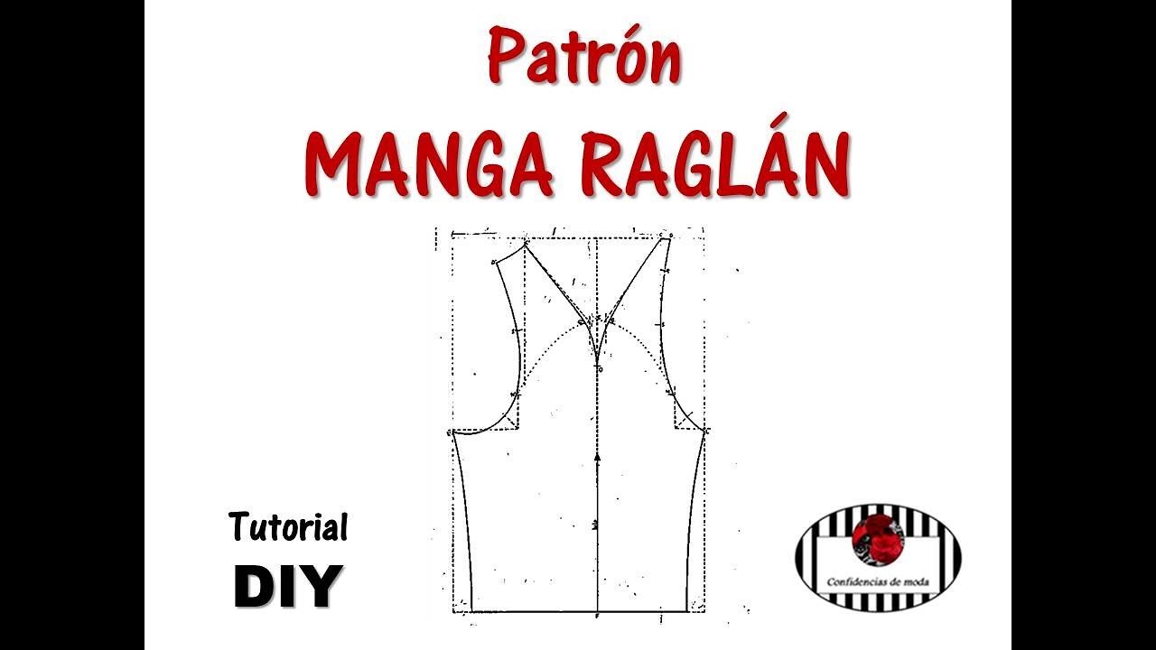 asesino Vandalir Destrucción TRAZADO del PATRÓN de la MANGA RAGLÁN. Tutorial DIY. Curso de patronaje -  YouTube