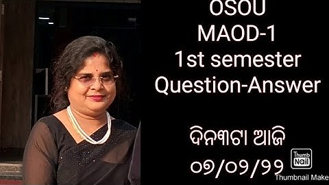 #osou#MAOD-1#1stsemester#Question-Answer
