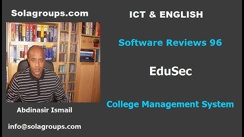EduSec College Management Software 2017