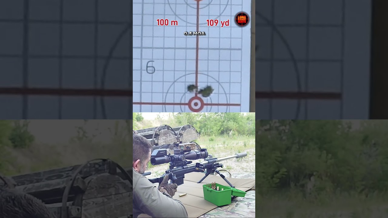 🎯 100 m (109 yd) | Zeroing & Grouping Test | 300 PRC