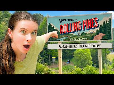 She Played Rolling Pines... The #4 Disc Golf Course in NC